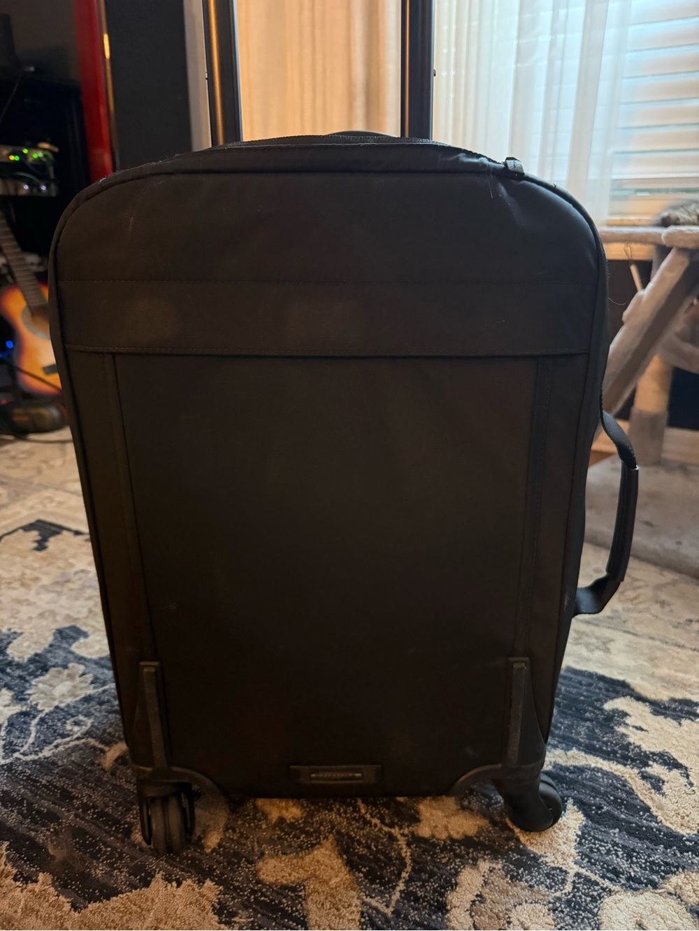 Tumi Black Rolling Travel Carry-On with Front Pocket - Picture 3 of 6
